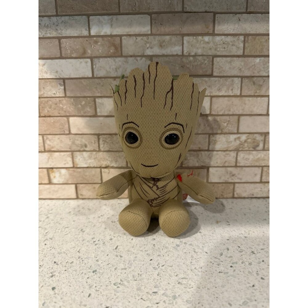 TY Disney‎ Marvel Groot Guardians Of The Galaxy Beanie Baby 7” Tall Plush
